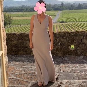Bella Bridesmaid | Taupe Gown